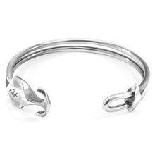 Load image into Gallery viewer, Delta Anchor Silver Bangle