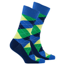 Load image into Gallery viewer, Men&#39;s Green Pineapple Argyle Socks