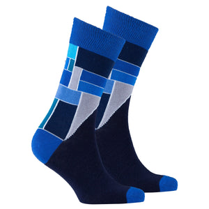 Men's Cobalt Cube Socks