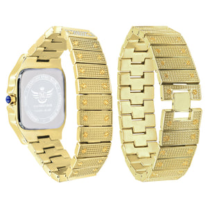 PRODIGIOUS STAINLESS STEEL CRYSTAL WATCH SET | 530742