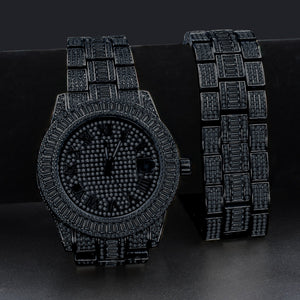 OYSTER CRYSTAL STONES WATCH SET | 530753