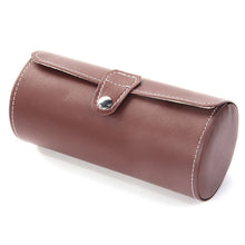 Load image into Gallery viewer, 3 Grids Brown Black Color Cylinder Shape Leather