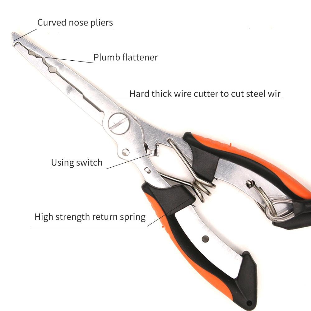 Stainless Steel Multifunctional Fishing Pliers Spring Accessories Tool –  FURFURFRIEND