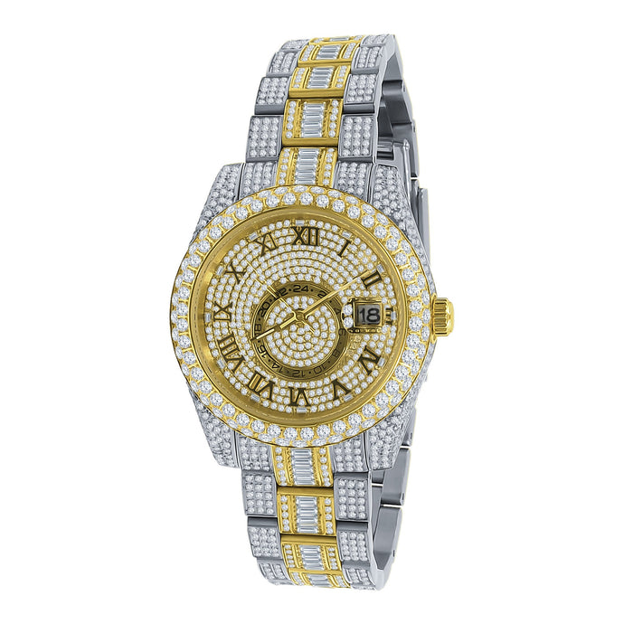 ROYALTY STEEL AUTOMATIC ICED-OUT WATCH | 5306142