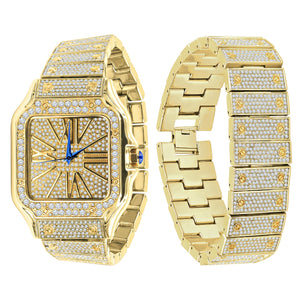 PRODIGIOUS STAINLESS STEEL CRYSTAL WATCH SET | 530742