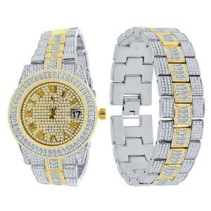 OYSTER CRYSTAL STONES WATCH SET | 5307542