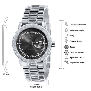 Grandeur Bling Metal Watch | 562657