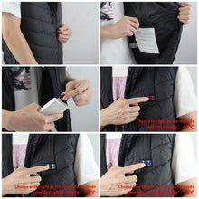 Load image into Gallery viewer, Men&#39;s Lightweight Heated Vest Electric USB Heating Warm Tops