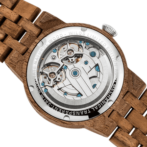 Men's Dual Wheel Automatic Walnut Wood Watch - For High End Watch