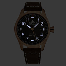 Load image into Gallery viewer, Alpina Men&#39;s AL525G4S4 &#39;Startimer Pilot&#39; Grey Dial Brown Leather