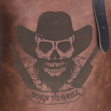 Load image into Gallery viewer, &quot;Born to Grill&quot; Limited Edition Leather BBQ Apron
