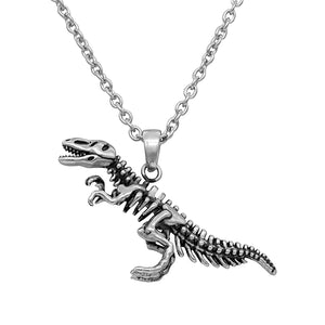 Dinosaur Necklace T-Rex Skeleton Pendant