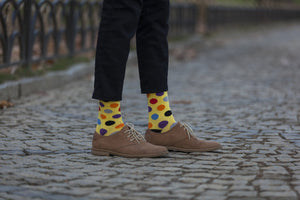 Men's Blonde Dot Socks