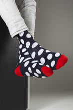 Load image into Gallery viewer, Men&#39;s Ruby Marine Dot Socks