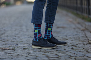 Men's Denim Square Socks
