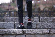 Load image into Gallery viewer, Men&#39;s Red Blush Stripe Socks