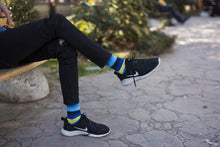 Load image into Gallery viewer, Men&#39;s Bluebird Stripe Socks