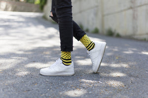 Men's Butter Dot Stripe Socks