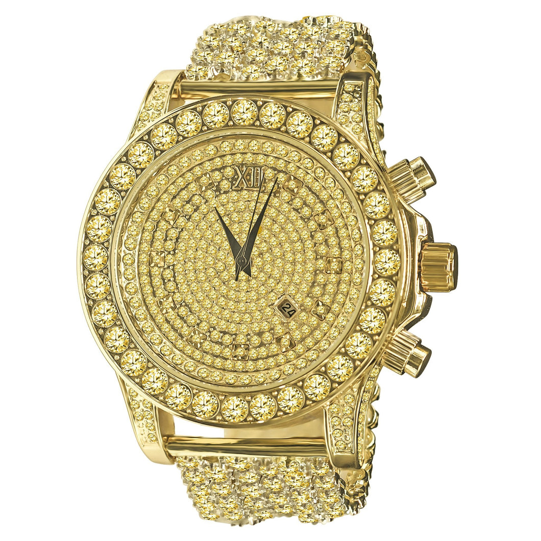 BURNISH CZ ICED OUT WATCH | 5110294