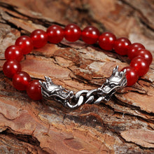 Load image into Gallery viewer, Red Agate Dragon powerful Bracelet