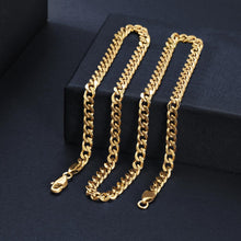 Load image into Gallery viewer, 5mm Gold Hip Hop Cuban Chain Necklace