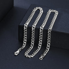 Load image into Gallery viewer, 5mm Silver Hip Hop Cuban Chain Necklace