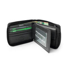 Load image into Gallery viewer, Leather Zip-Around Coin Wallet with RFID Protection