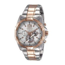 Load image into Gallery viewer, Seiko SPC188 Lord Two Tone Stainless Steel White Dial Men&#39;s