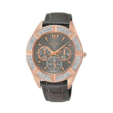 Load image into Gallery viewer, Seiko SKY684 Lord Grey Dial Swarovski Crystals Accent Women&#39;s