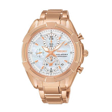 Load image into Gallery viewer, Seiko SNDW10 Velatura Gold Stainless Steel White Dial Chronograph