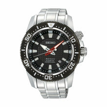 Load image into Gallery viewer, Seiko SKA511 Sportura Kinetic Silver Stainless Steel Black Dial Men&#39;s