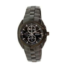 Load image into Gallery viewer, Seiko SNAD11 Arctura Ion-Plated Black Dial Men&#39;s Alarm Chronograph