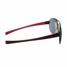 Load image into Gallery viewer, TAG Heuer 0256-110 LRS Matte Black Red Aviator Outdoor Grey Lens Men&#39;s