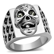 Load image into Gallery viewer, Men Stainless Steel Synthetic Crystal Rings TK1056
