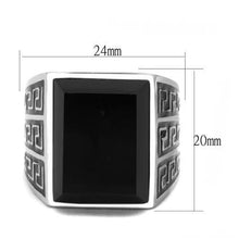 Load image into Gallery viewer, Men Stainless Steel Synthetic Onyx Rings TK3076