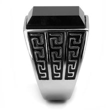 Load image into Gallery viewer, Men Stainless Steel Synthetic Onyx Rings TK3076