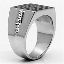 Load image into Gallery viewer, Men Stainless Steel Synthetic Crystal Rings TK703