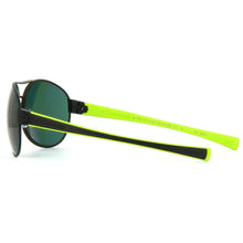 Load image into Gallery viewer, TAG Heuer LRS 0253 309 Black / Green 62mm Polarized Green Lens Aviator