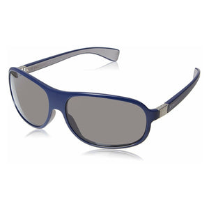 TAG Heuer Legend 9301-104 Navy Blue Rectangular Sunglasses with Grey