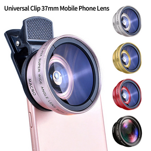 2 IN 1 Lens Universal Clip 37mm Mobile Phone Lens