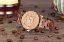 Load image into Gallery viewer, Men&#39;s Handcrafted Engraving Walnut Wood Watch - Best Gift Idea!
