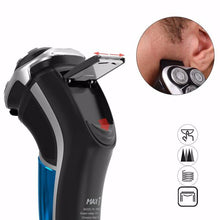 Load image into Gallery viewer, Electric Shaver Razor Wet Dry Rotary Shaver with Pop Up Trimmer