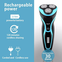 Load image into Gallery viewer, Electric Shaver Razor Wet Dry Rotary Shaver with Pop Up Trimmer