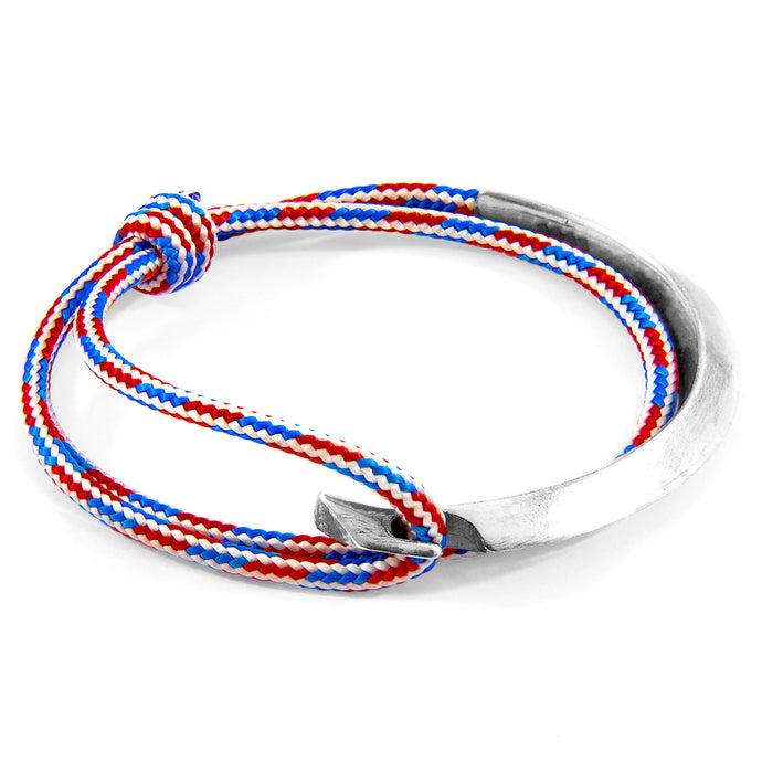 Project-RWB Red White and Blue Hove Silver and Rope Bracelet