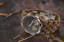 Load image into Gallery viewer, Men&#39;s Dual Wheel Automatic Walnut Wood Watch - For High End Watch