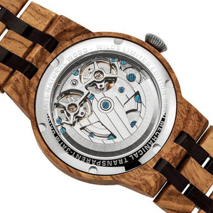 Men's Dual Wheel Automatic Ambila Wood Watch - For High End Watch