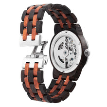 Load image into Gallery viewer, Men&#39;s Dual Wheel Automatic Ebony &amp; Rosewood Watch - For High End Watch