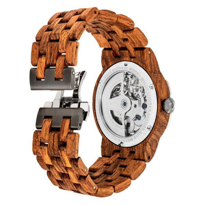 Men's Dual Wheel Automatic Kosso Wood Watch - For High End Watch