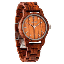 Load image into Gallery viewer, Men&#39;s Handmade Engraved Kosso Wooden Timepiece - Personal Message on