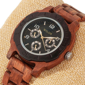 Men's Multi-Function Custom Kosso Wooden Watch - Personalize Your